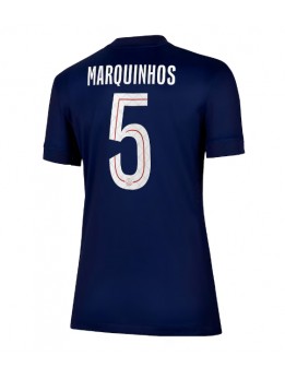 Billige Paris Saint-Germain Marquinhos #5 Hjemmedrakt Dame 2025-26 Kortermet